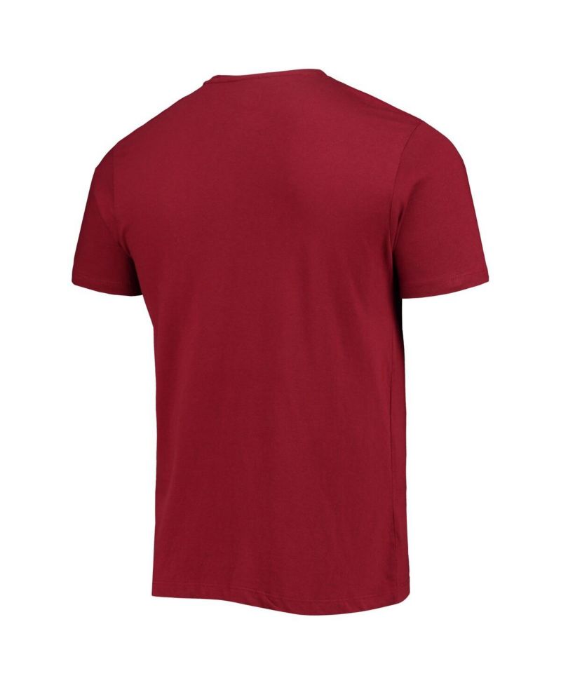 Men's Burgundy Washington Commanders Wordmark Imprint Super Rival T-shirt