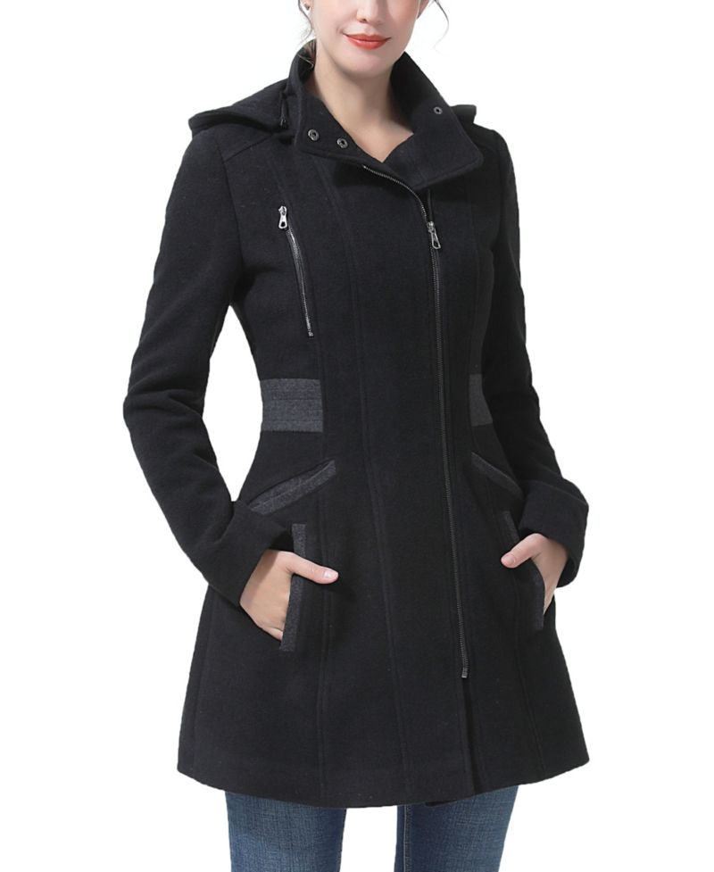 Women's Miller Wool Blend Hooded Walker Coat