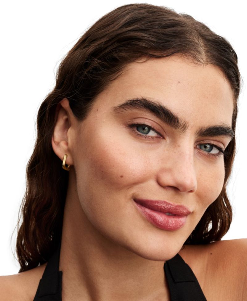 Twisted Triangle Small Hoop Earrings