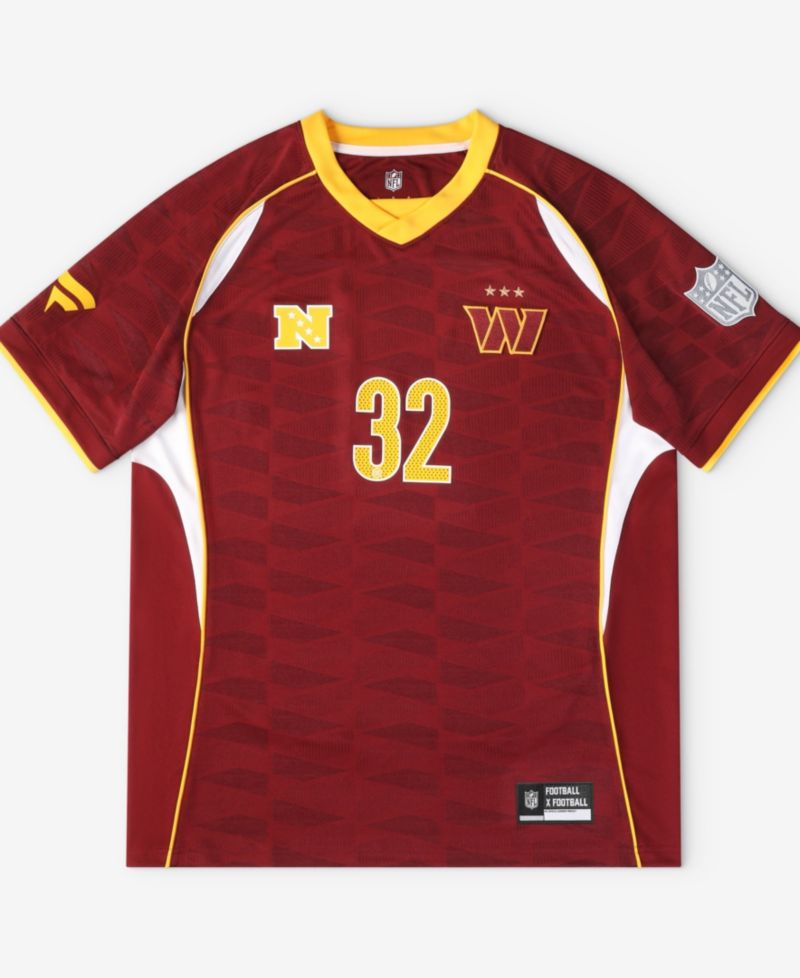 Men's Burgundy Washington Commanders Football x Football Collared Fan Jersey