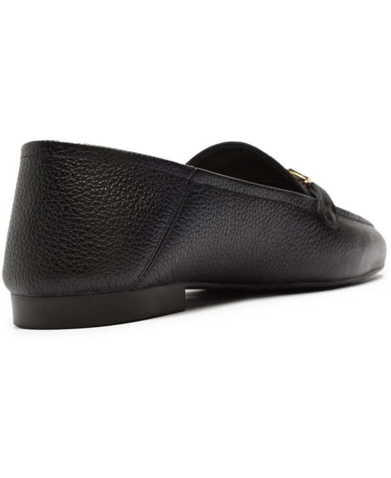 Women's Emma Horse Bit Pebble Leather Classic Loafers