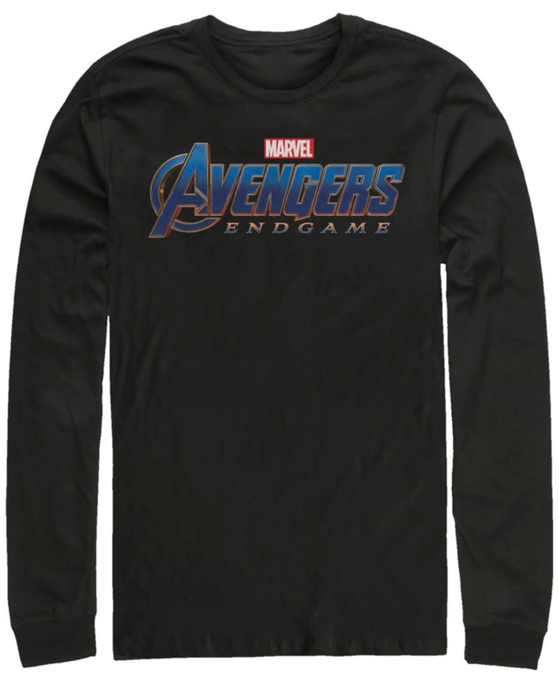 Marvel Men's Avengers Endgame Logo, Long Sleeve T-shirt