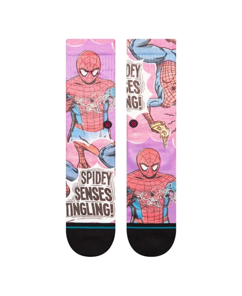 Men's and Women's Spider-Man FreshTek Crew Socks