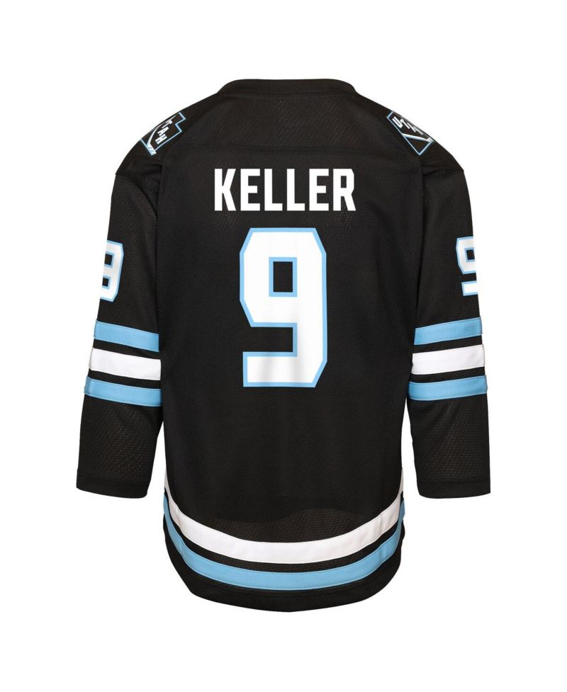 Big Boys and Girls Clayton Keller Black Utah Mammoth Home Replica Player Jersey