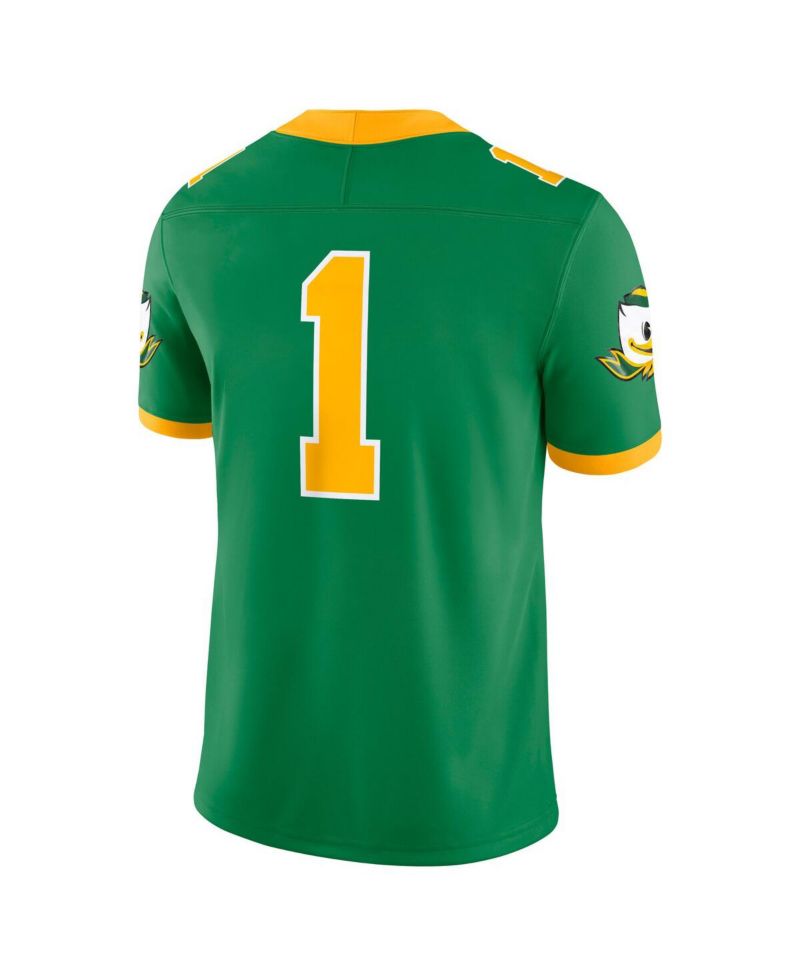 Men's 1 Green Oregon Ducks Alternate Game Jersey
