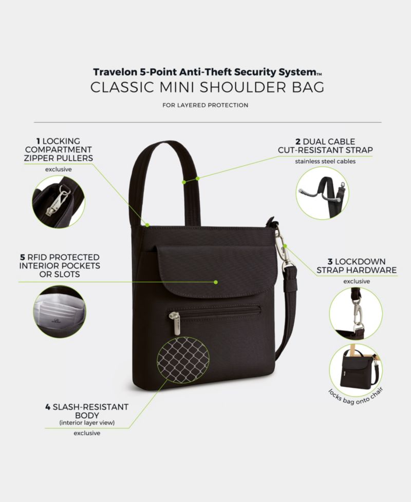 Anti-Theft Classic Mini Shoulder Bag