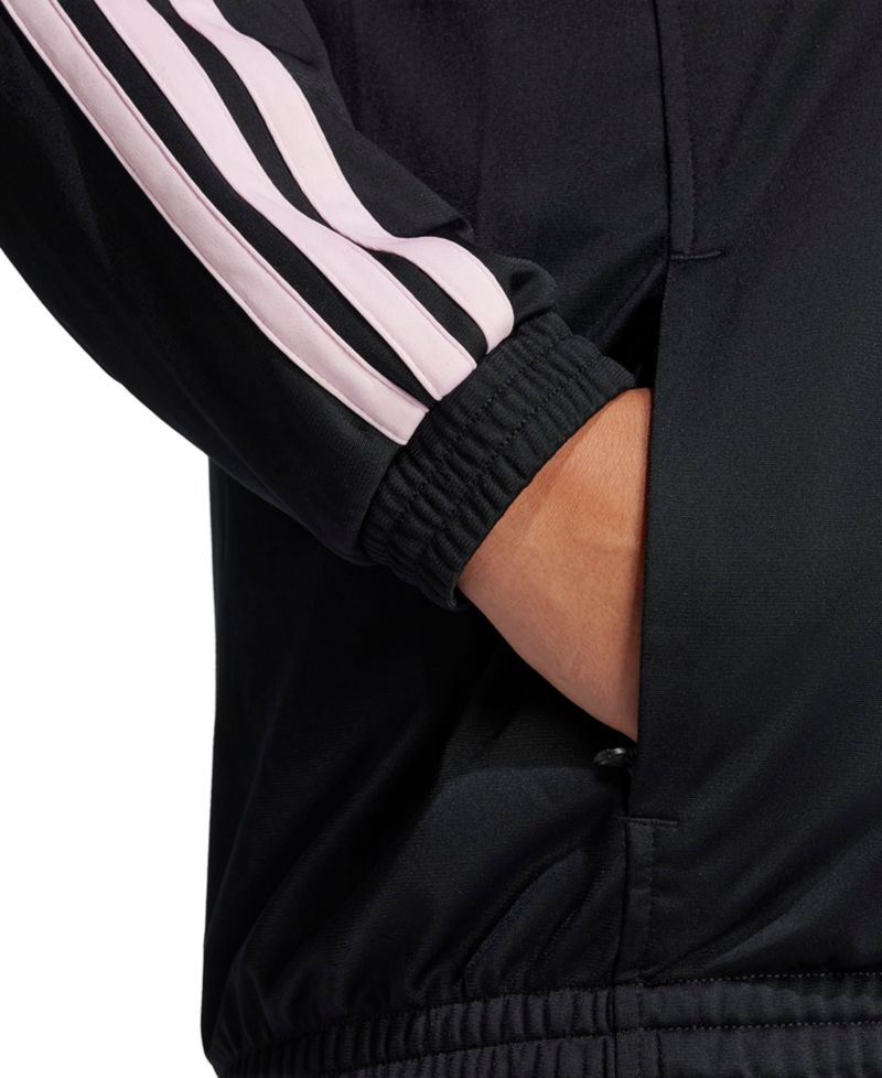 Plus Size Essentials Tricot Three Stripes Track Jacket