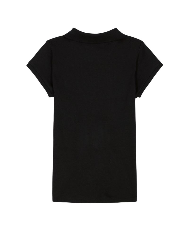 Big Girls Short Sleeve Interlock Polo Shirt