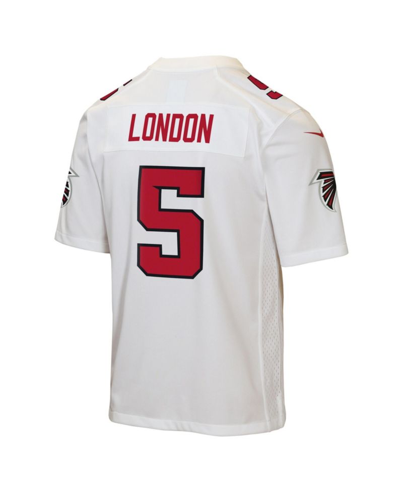 Big Boys and Girls Drake London White Atlanta Falcons Game Jersey