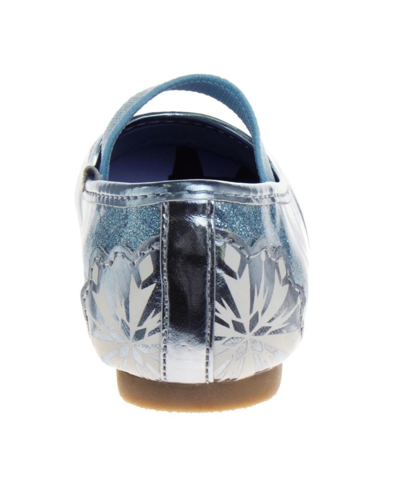 Big Girls Frozen Flat Shoes ( 6 to 11 ) Fun Character Design Easy On/Off Comfort Fit Dress Style Sparkly Detail