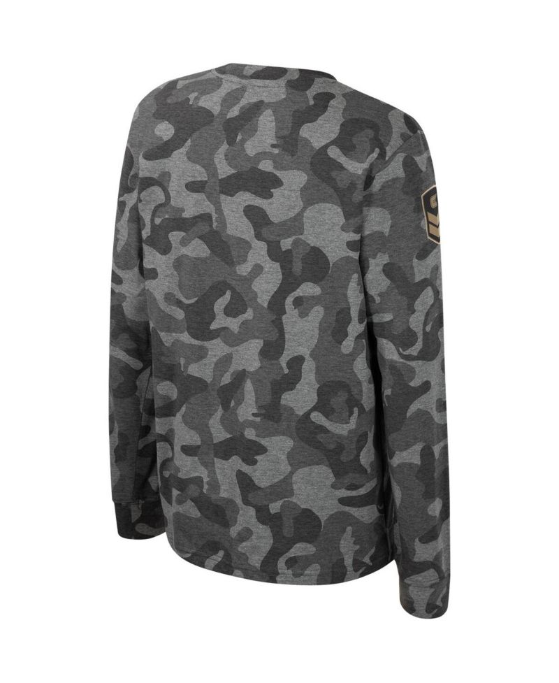 Big Boys Camo Michigan State Spartans OHT Military-Inspired Appreciation Dark Star Long Sleeve T-shirt