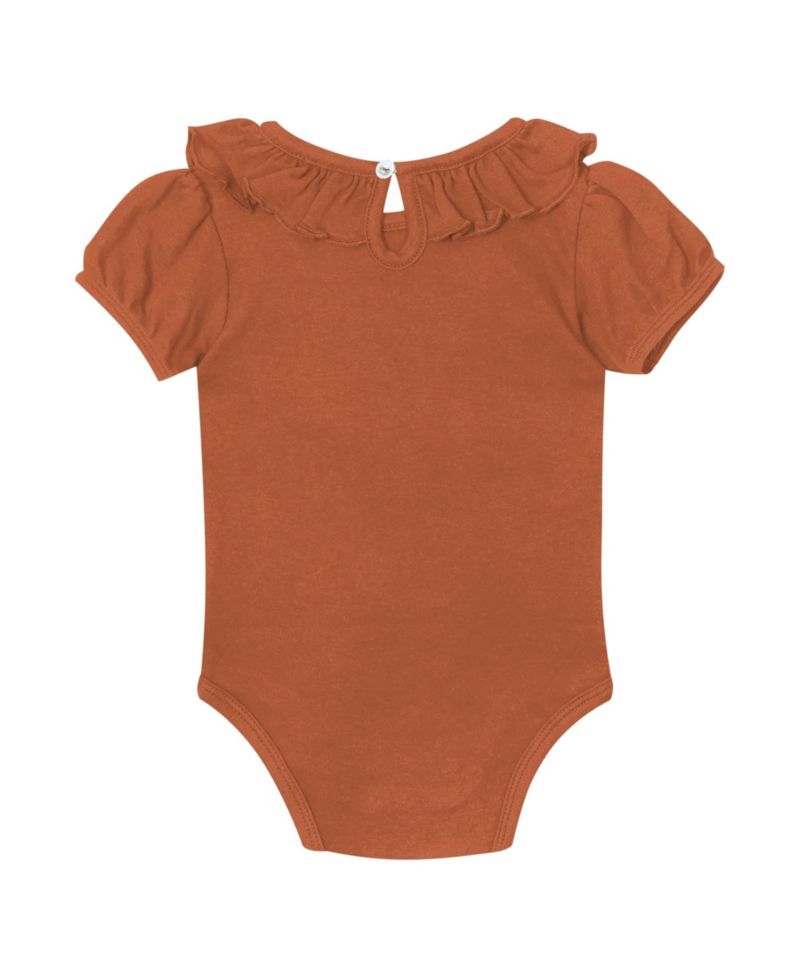 Baby Boys and Girls Texas Orange/Gray Texas Longhorns Two-Pack Playtime Ruffle Bodysuit Set