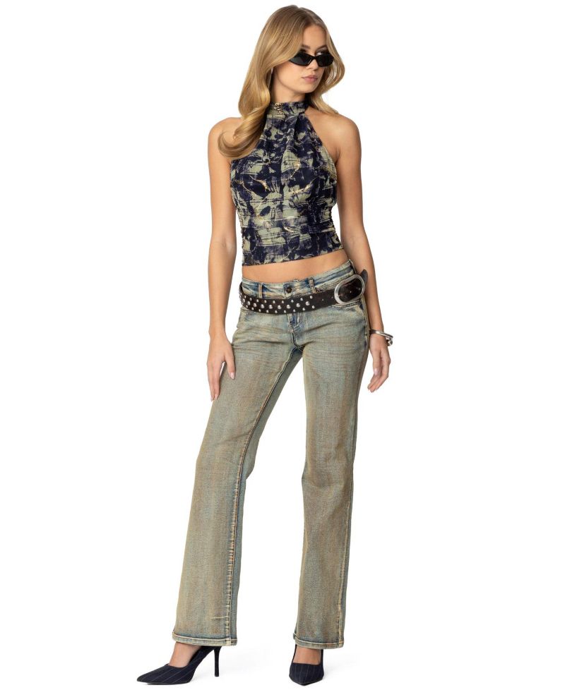Women's Paz Printed Mesh Top