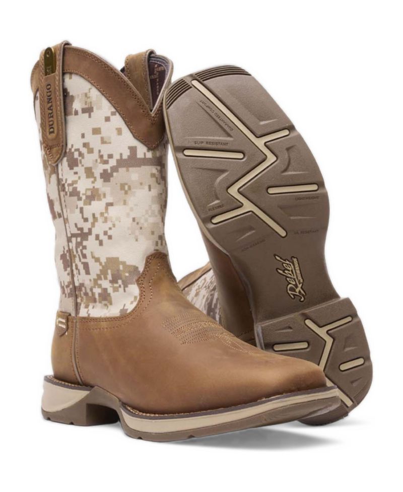 Men's Rebel by Desert Camo Pull-on Western Boot