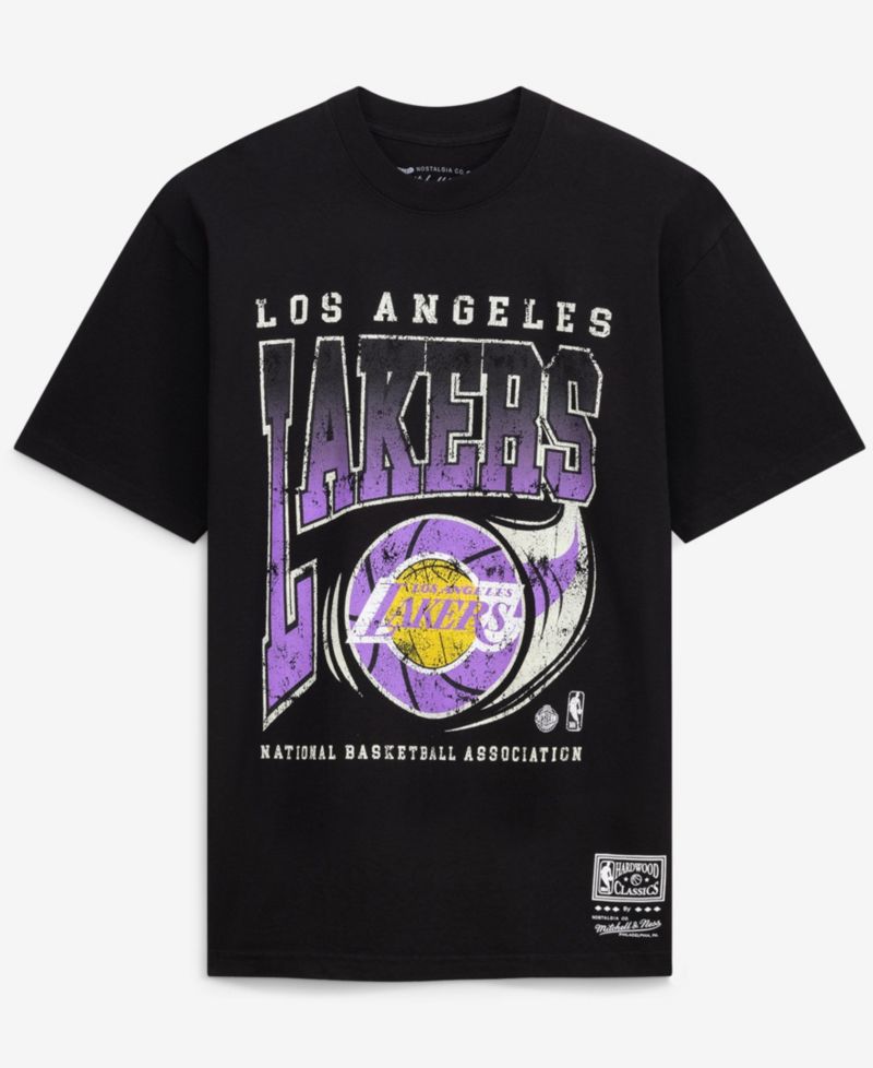 Men's Los Angeles Lakers Ball Out Distressed Graphics T-Shirt