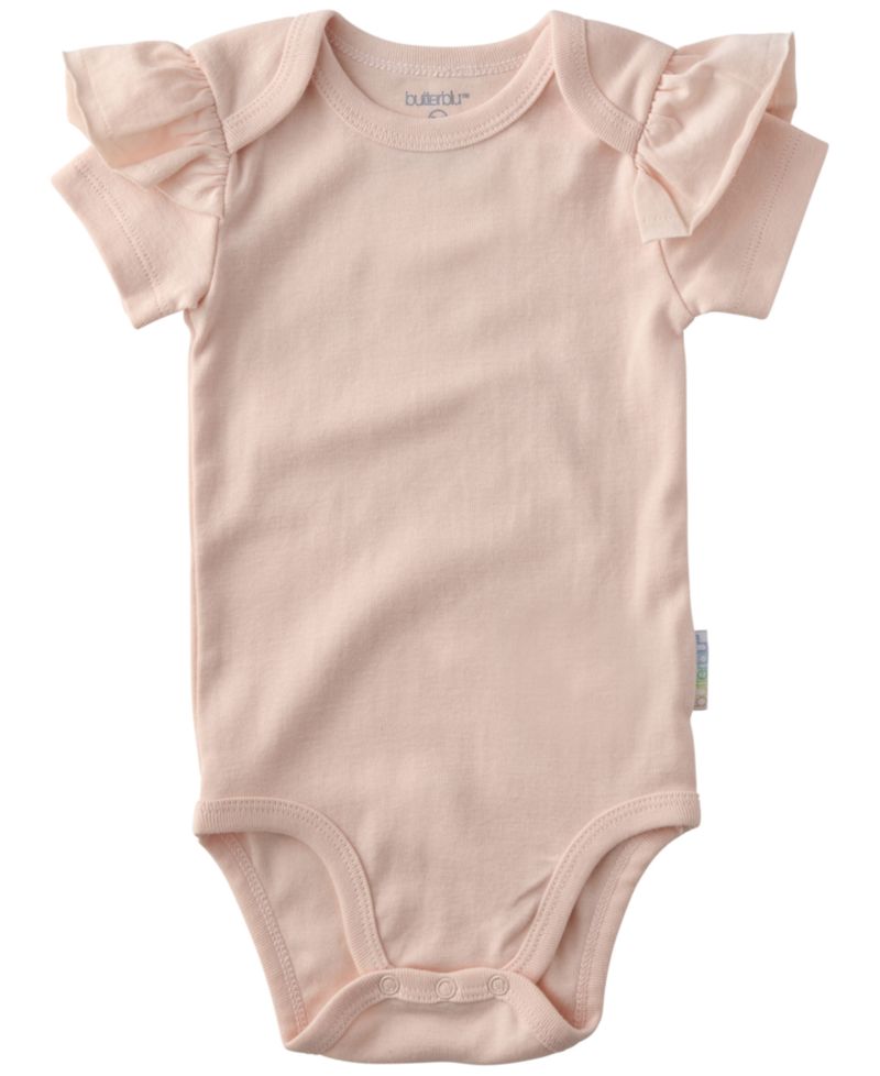 Baby Girls' Rory Ruffle Shoulder Bodysuits, 5-Pack