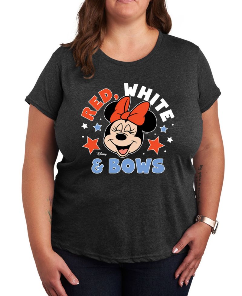 Plus Size Disney Minnie Graphic Crew Neck T-Shirt