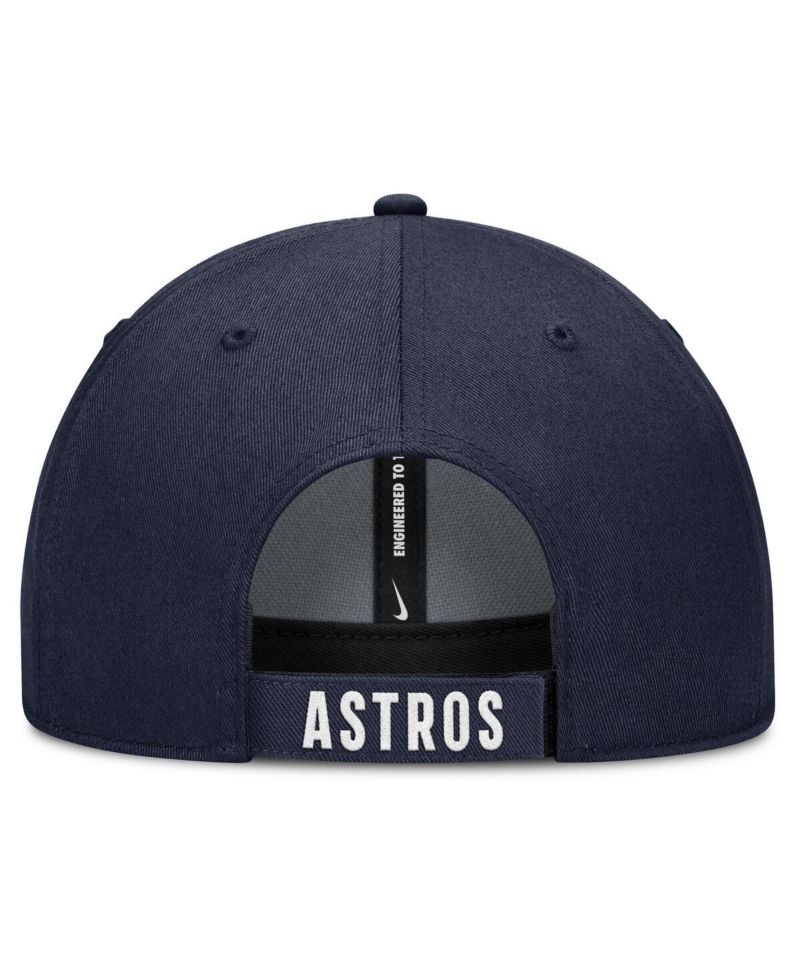 Men's White/Navy Houston Astros Club Performance Adjustable Hat