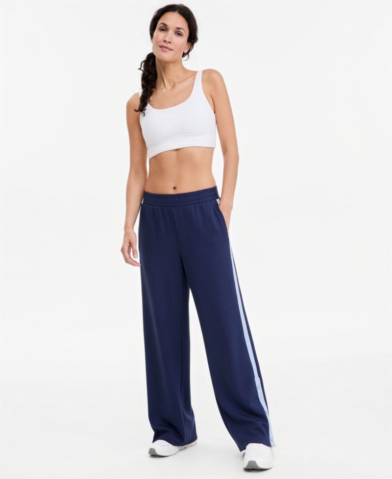 Women's Wide-Leg Butter-Soft Striped Pants
