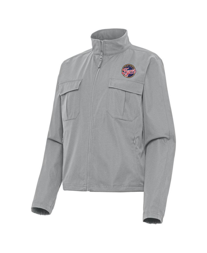 Women's Gray Indiana Fever Even Par Full-Zip Jacket