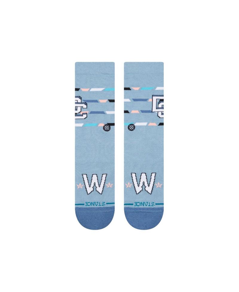 Men's and Women's Light Blue Washington Nationals 2025 City Connect Crew Socks