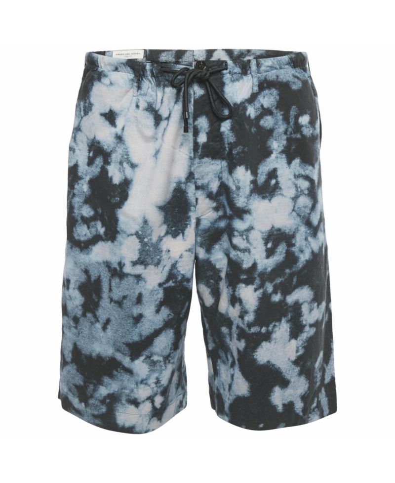 Men's Abstract Print Cotton Shorts