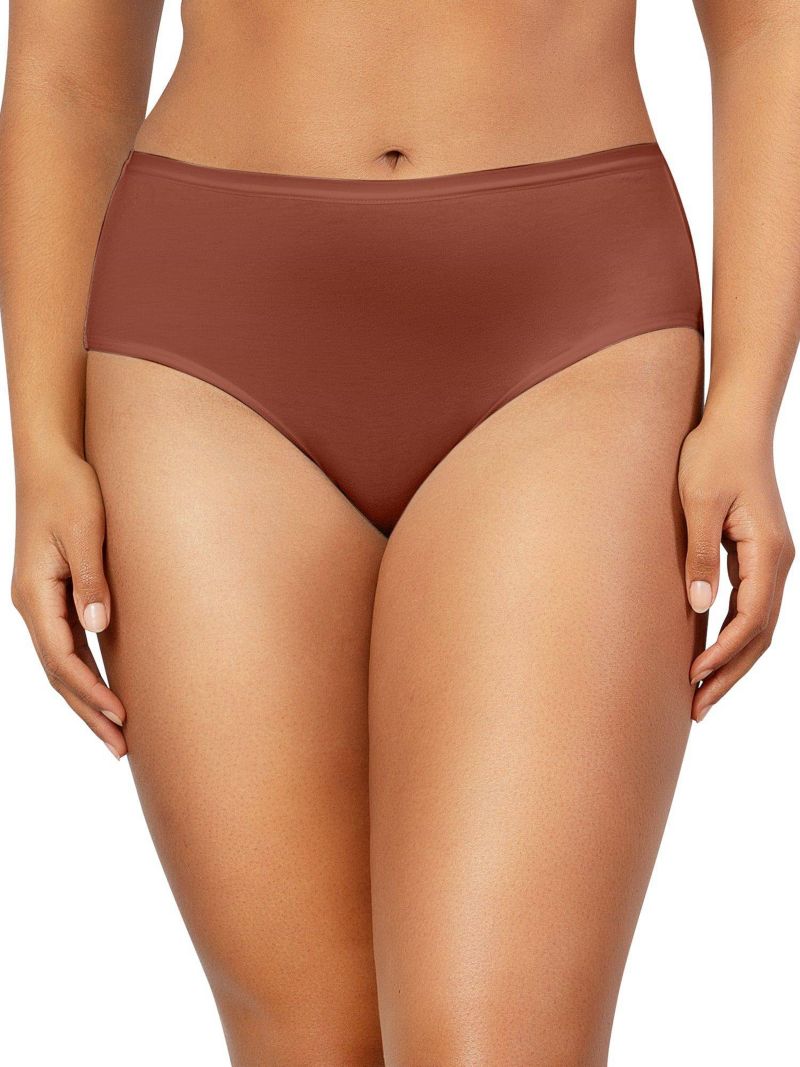 Women's Cozy Brief 2 Pack, Spice/Pearl White