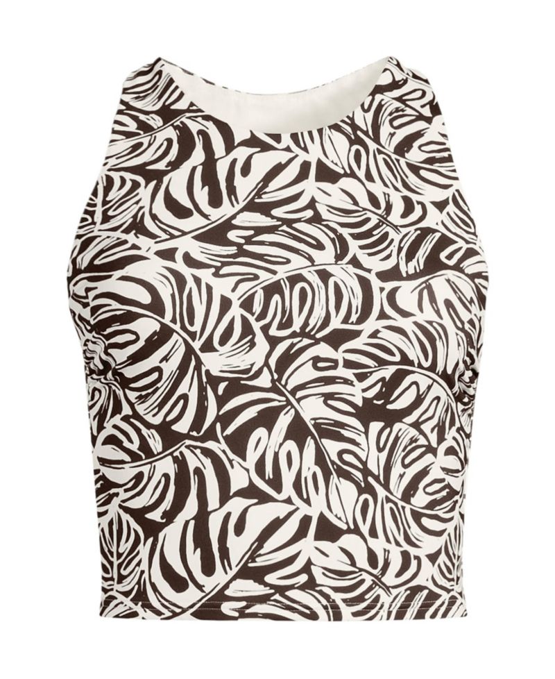 Women's High Neck Racerback Midkini Top