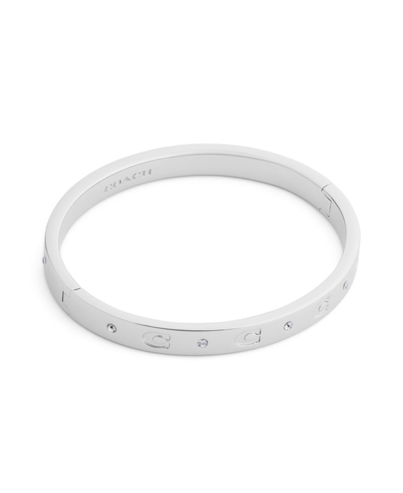 Faux-Stone Signature C Stone Bangle Bracelet