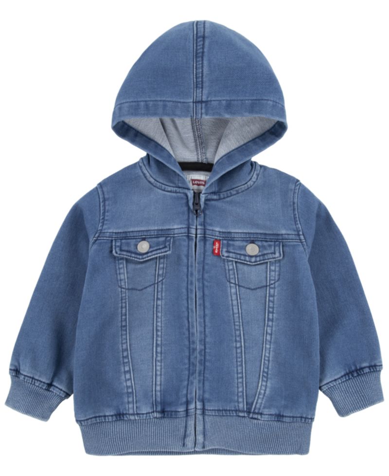 Baby Boys or Baby Girls Knit Hooded Jacket