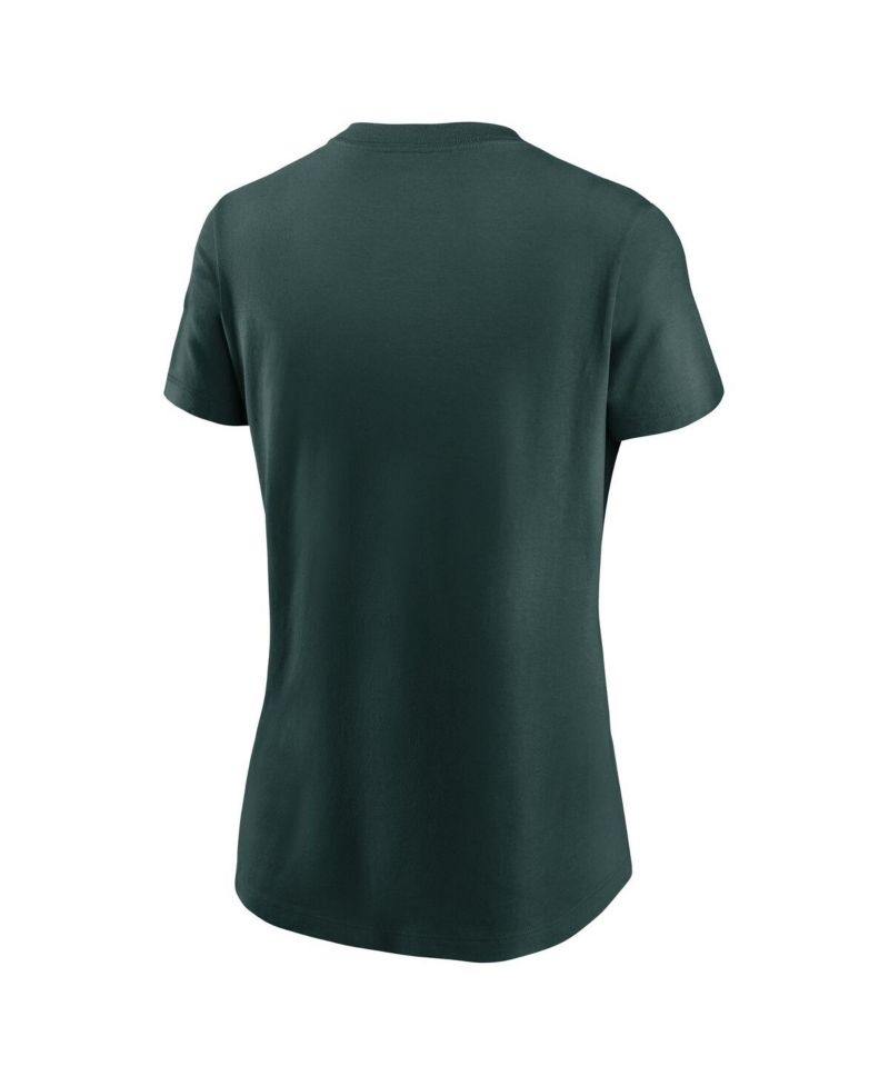 Women's Green Athletics Fuse Wordmark T-Shirt
