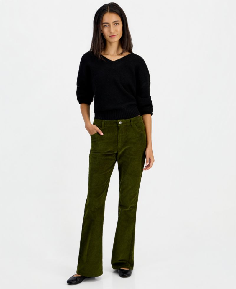Petite Corduroy Flare Pants