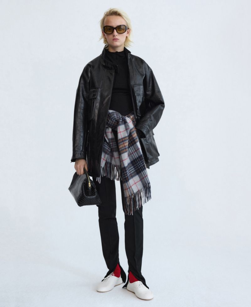 Women's Selection Wool-Blend Straight Mid-Rise Trousers