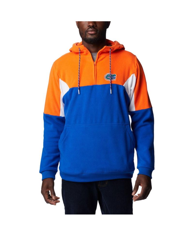Men's Royal Florida Gators Lodge Quarter-Zip Hoodie