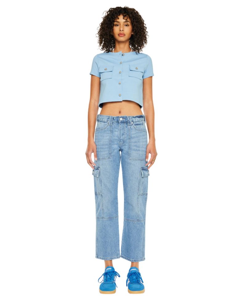 Women's Aaliyah High Rise Slim Straight Cargo Pants
