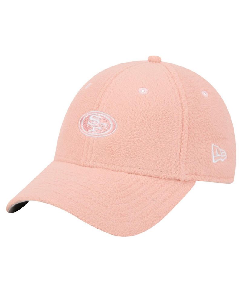 Women's Light Pink San Francisco 49ers Cozy Sherpa 9FORTY Adjustable Hat