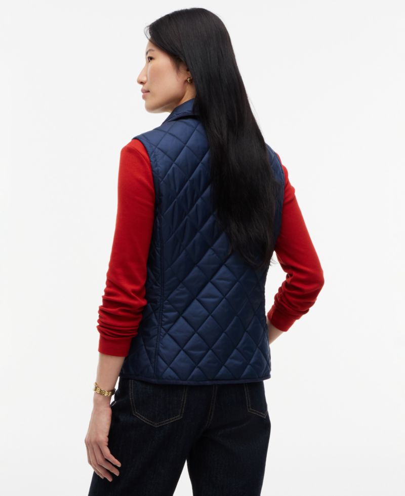 Women's Quilted Club Collar Vest