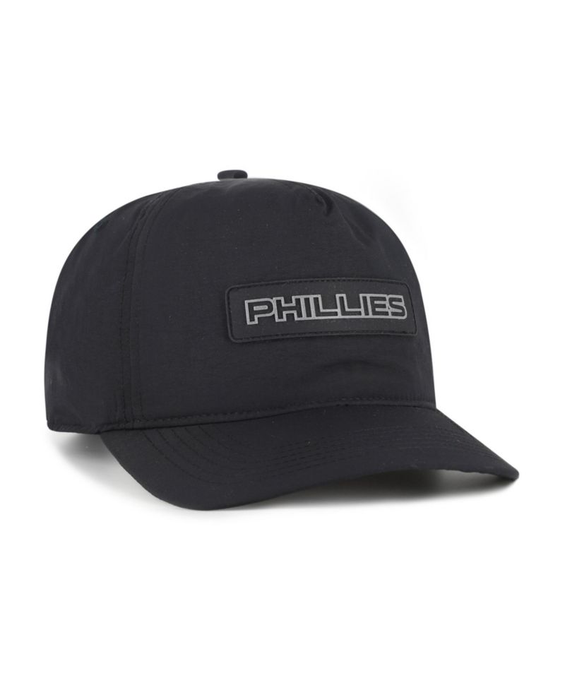 Men's Black Philadelphia Phillies Quiet Outdoors Hitch Adjustable Hat