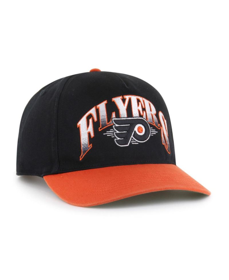 Men's Black/Orange Philadelphia Flyers Atkin Hitch Adjustable Hat