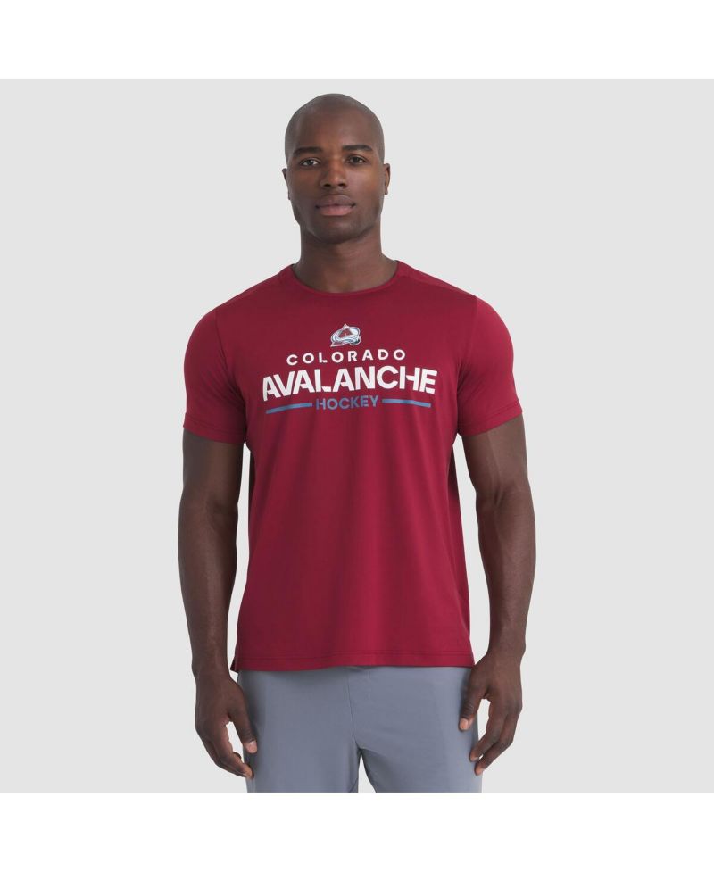 Men's Burgundy Colorado Avalanche Authentic Pro Rink Tech T-Shirt