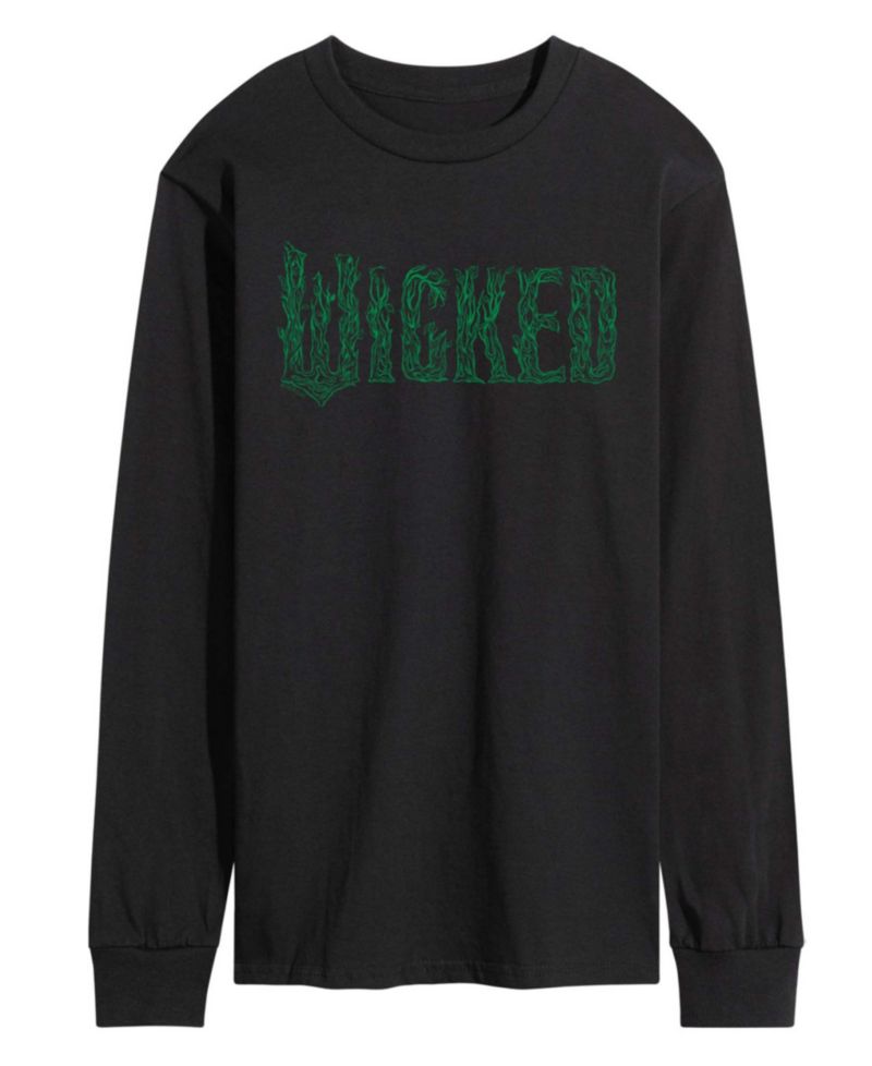 Men's Wicked Part 2 Twisted Tree Branch Logo Graphic Printed Long-Sleeve T-Shirt
