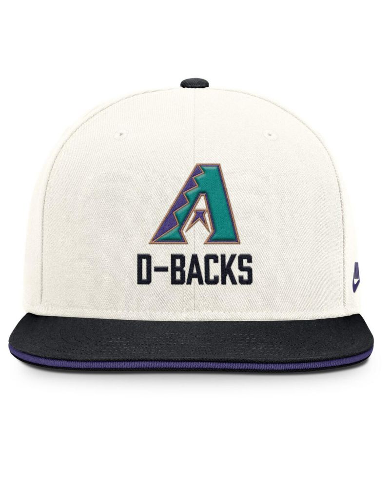 Men's Cream/Black Arizona Diamondbacks Cooperstown Pro Dri-FIT Snapback Hat