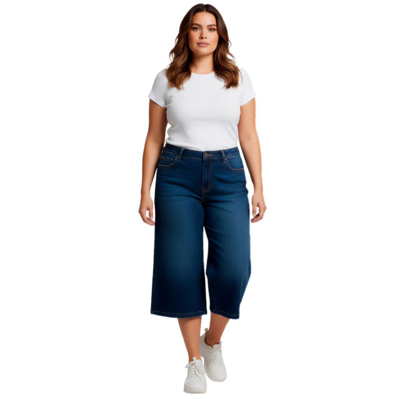 Women's Butter Denim Wide-Leg Crop
