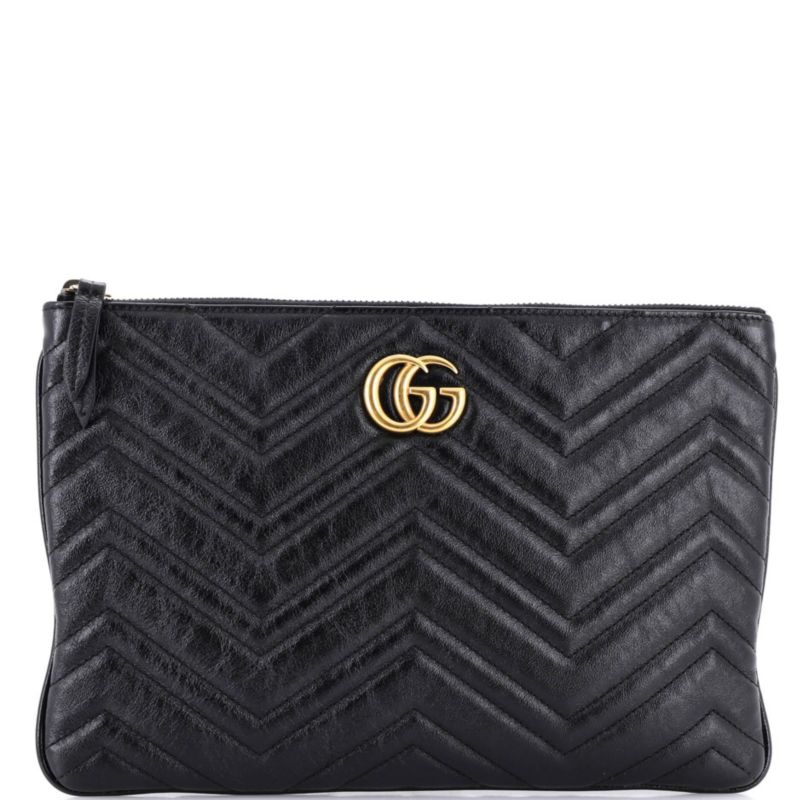 GG Marmont Clutch Matelasse Leather