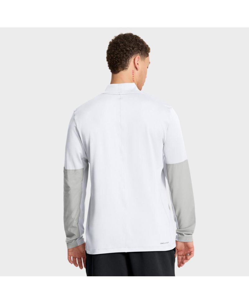 Men's White Texas Longhorns One Goal Performance Half-Zip Pullover Sweatshirt