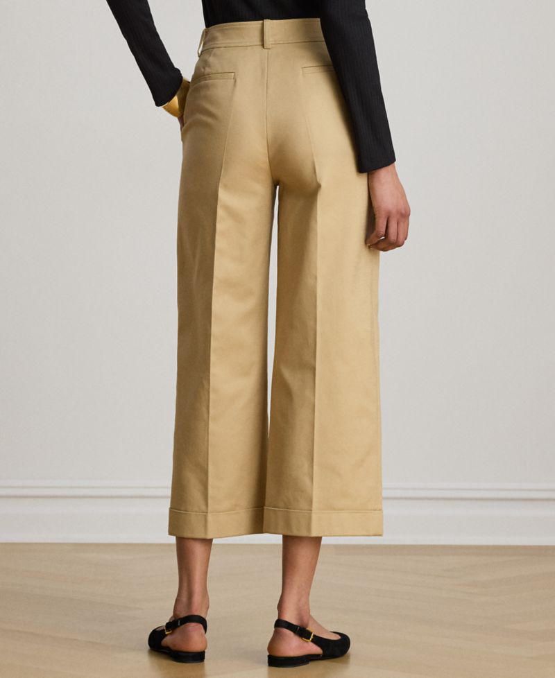 Petite Cropped Wide-Leg Pants