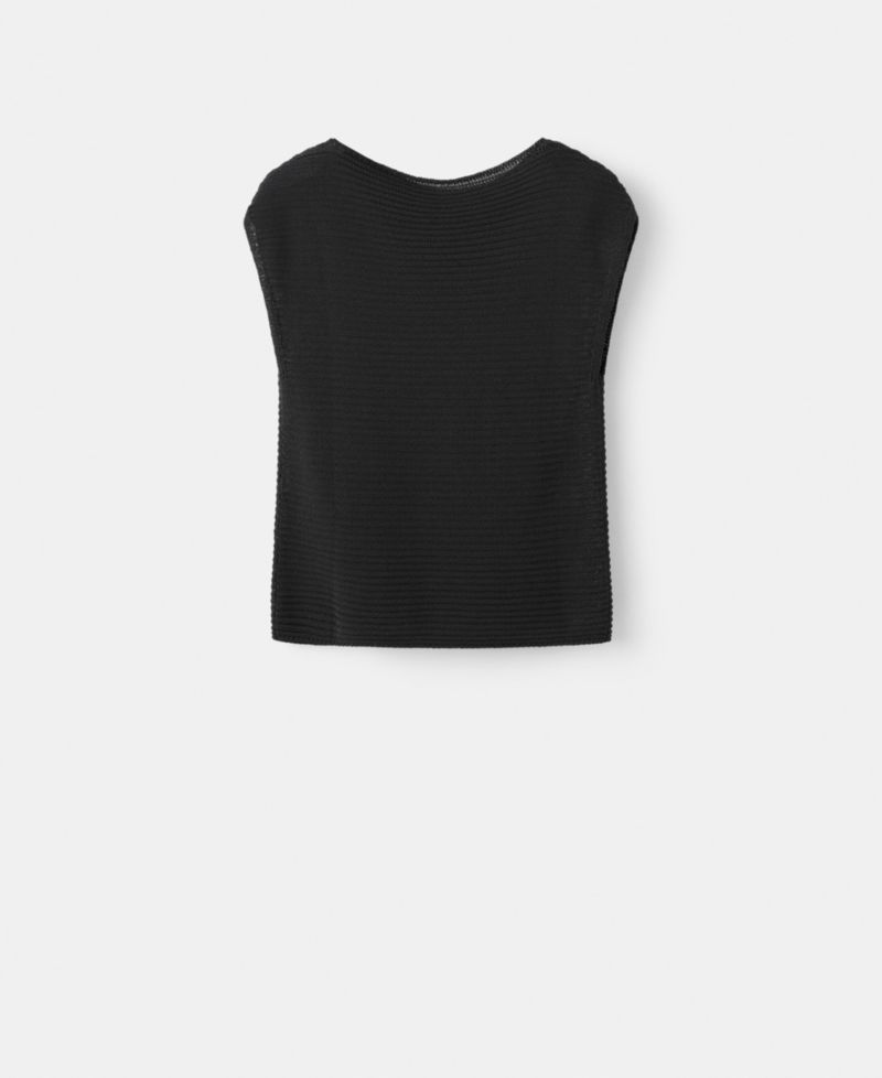 Women's Short-Sleeved Knitted Sweater