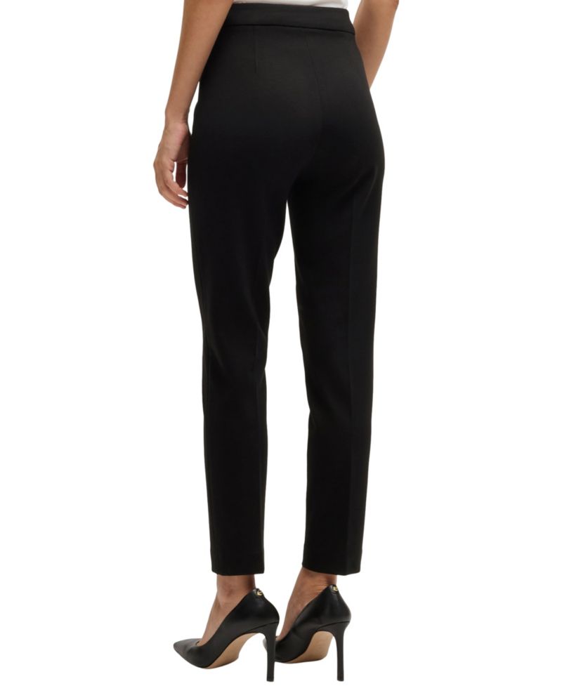 BOSS by Women's Tapered Leg Regular-Fit Pants