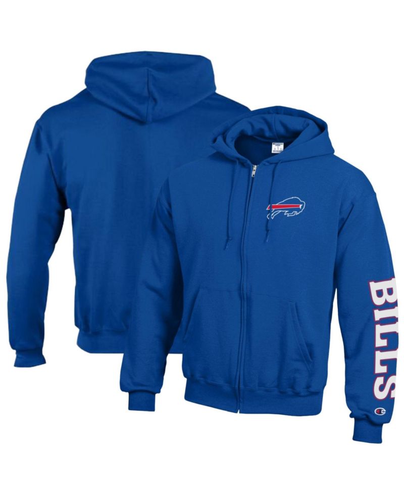 Men's Buffalo Bills Powerblend Fleece Full-Zip Relaxed-Fit Hoodie