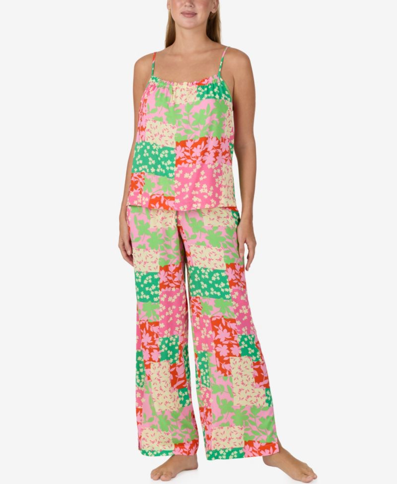 Women's Sleeveless Camisole Top and Long Pajama Pants, 2-Piece Set